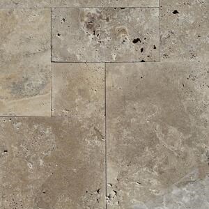 French Pattern Travertine Classic Cross Cut – Unfilled, Antiqued Economy, 1.2 cm