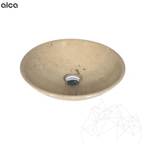 Alca Plast Click clack bathroom sink waste (chrome-plated brass, 5/4", no overflow, large plug)