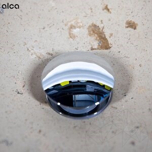 Alca Plast Click clack bathroom sink waste (chrome-plated brass, 5/4", no overflow, large plug)