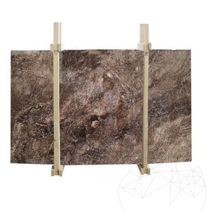 Coffee Brown Polished Marble Slab, 2 cm