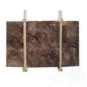 Coffee Brown Polished Marble Slab, 2 cm