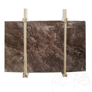 Coffee Brown Polished Marble Slab, 2 cm cut-to-size (countertop)