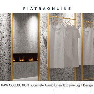 Concrete Avorio Lineal Extreme Light Design Slab Granite 2CM