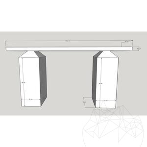 Console Table Alexandro Silver Travertine 