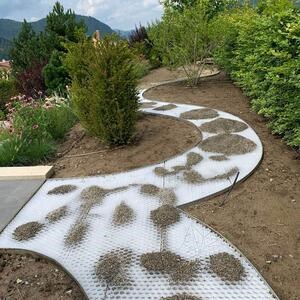 Landscape Spacer Design System for Gravel stability Fix Lite - L, white, bookfold 120 x 80 x 2,6 cm