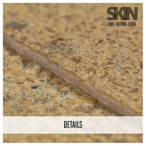 Sandstone Flexible Sandstone SKIN Panel Express - Sandy Yellow, 60x15 cm, Self-adhesive 3M for Interior