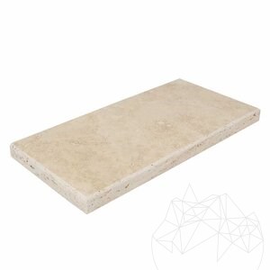 Classic Travertine bathroom single shelf/shower shelves, 30 x 14.5 x 2 cm