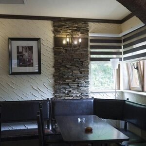 Slate Rusty Brown 3D Strips | Decorative Stone for Vertical Cladding, Exterior-Interior (10-12/pallet)