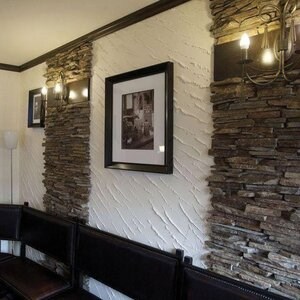 Slate Rusty Brown 3D Strips | Decorative Stone for Vertical Cladding, Exterior-Interior (10-12/pallet)