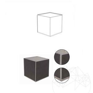 Planter Fioriera - Sintered Stone, 60X60X2XH60