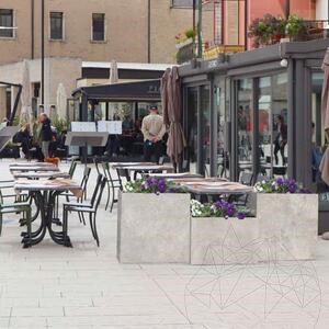 Planter Fioriera - Sintered Stone, 40X80X2XH40 Economy