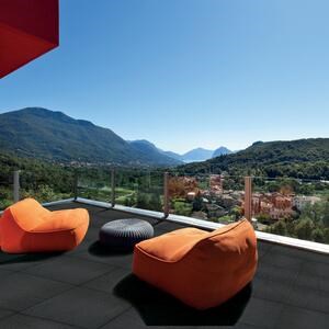 Sinterized Stone L'ALTRA PIETRA Graffiti Nero, 60 X 60 X 2 cm, R10 - Non-Slip for outdoor use