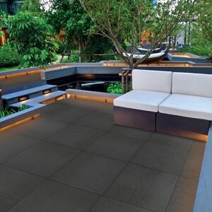 Sinterized Stone L'ALTRA PIETRA Graffiti Nero, 60 X 60 X 2 cm, R10 - Non-Slip for outdoor use