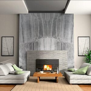 Galactic Grey Polished Marble Slab, 2 cm