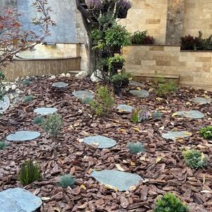 Kavala Slate Chiseled Edge Japanese Garden Step