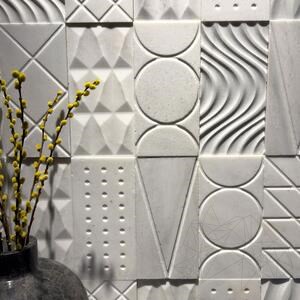 Geometric Shapes New York Marble, 15 x 30 cm 