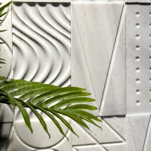 Geometric Shapes New York Marble, 15 x 30 cm 