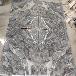 Golden Grey Polished Marble Slab, 2 cm
