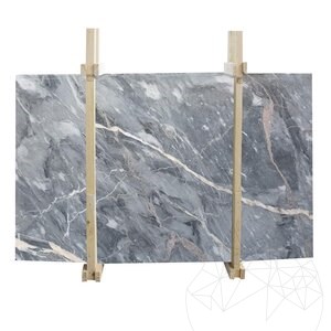 Golden Grey Polished Marble Slab, 2 cm