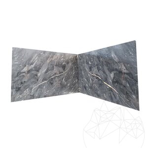 Golden Grey Polished Marble Slab, 2 cm