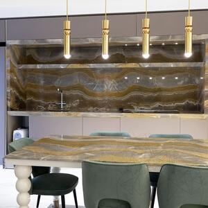 Golden Sky Polished Marble Slab, 2 cm