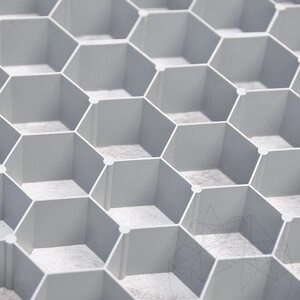 Landscape Spacer Design System for Gravel stability, grey, 1176 x 764 x 32 mm