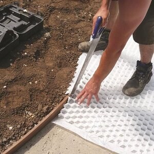 Landscape Spacer Design System for Gravel stability, grey, 1176 x 764 x 32 mm