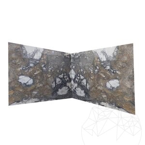 Invisible Grey Polished Marble Slab, 2 cm