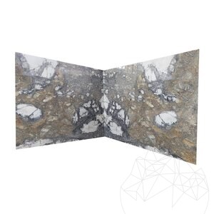Invisible Grey Polished Marble Slab, 2 cm