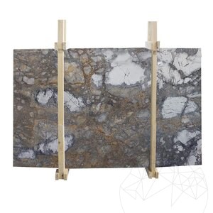 Invisible Grey Polished Marble Slab, 2 cm