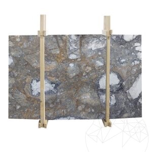 Invisible Grey Polished Marble Slab, 2 cm
