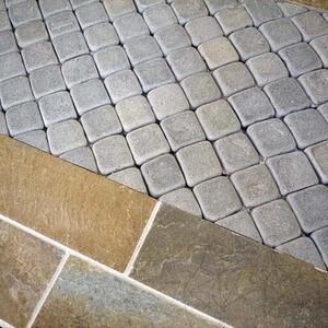 Kavala Slate Tumbled Cobblestone 10 x 10 x 3-5 cm