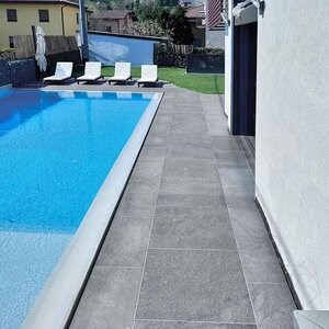 Sinterized Stone L'ALTRA PIETRA Castello Grey, 60 X 60 X 2 cm, R11 - Non-Slip for outdoor use