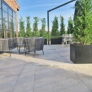 Sinterized Stone L'ALTRA PIETRA Cattedrale Avorio, 90 X 90 X 2 cm, R11 - Non-Slip for outdoor use