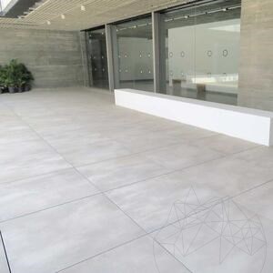 Sinterized Stone L'ALTRA PIETRA Cattedrale Cemento, 90 X 90 X 2 cm, R11 - Non-Slip for outdoor use