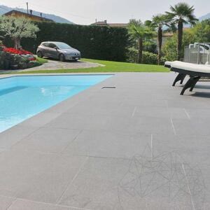 Sinterized Stone L'ALTRA PIETRA Colosseo Basalt Grau, 60 X 60 X 2 cm, R11 - Non-Slip for outdoor use - Economy