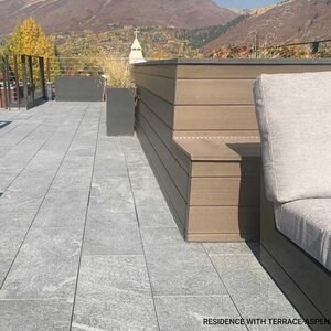 Sinterized Stone L'ALTRA PIETRA Colosseo Grigioni, 45 X 90 X 2 cm, R11 - Non-Slip for outdoor use