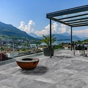 Sinterized Stone L'ALTRA PIETRA Museo Ardesia Grigia, 60 X 60 X 2cm, R11 - Non-Slip for outdoor use