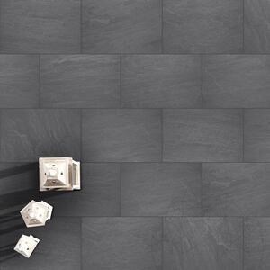 Sinterized Stone L'ALTRA PIETRA Tempio Kandla Antracite, 40 X 80 X 2 cm, R11 - Non-Slip for outdoor use