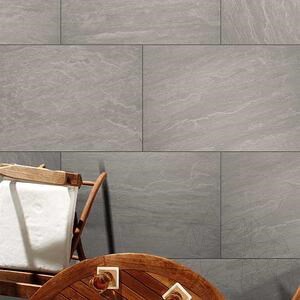 Sinterized Stone L'ALTRA PIETRA Tempio Kandla Grey, 40 X 80 X 2 cm, R11 - Non-Slip for outdoor use