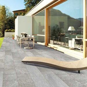 Sinterized Stone L'ALTRA PIETRA Torre Quarzite Grigia, 40 X 80 X 2 cm, R11 - Non-Slip for outdoor use