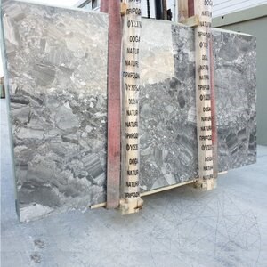 Grigio Superiore Cross Cut Polished Marble Slab, 2 cm