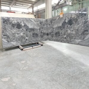 Grigio Superiore Cross Cut Polished Marble Slab, 2 cm