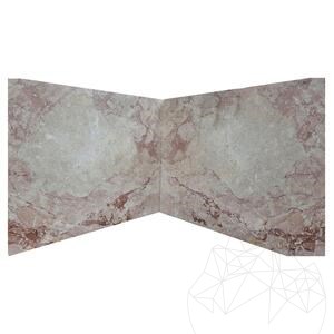 Pink Aurora Polished Marble Slab, 2 cm