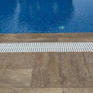 Latte PREMIUM Brushed Travertine French Pattern Set 3 cm