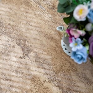 Latte Travertine Coffee Autograph Table