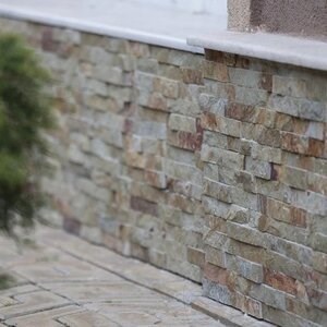 Sparta Limestone Wall Cladding Panel, 15 x 60 cm