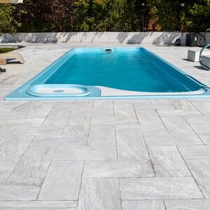 Kavala Cross Cut Bush Hammered Marble, 60 x 30 x 2 cm