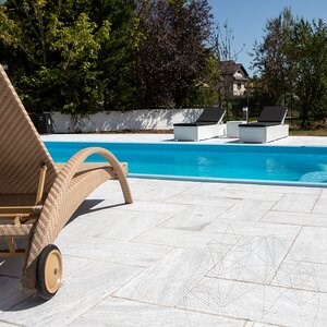 Kavala Cross Cut Bush Hammered Marble, 60 x 30 x 2 cm