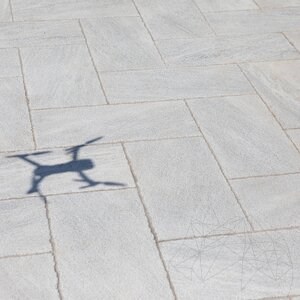 Kavala Cross Cut Bush Hammered Marble, 60 x 30 x 2 cm